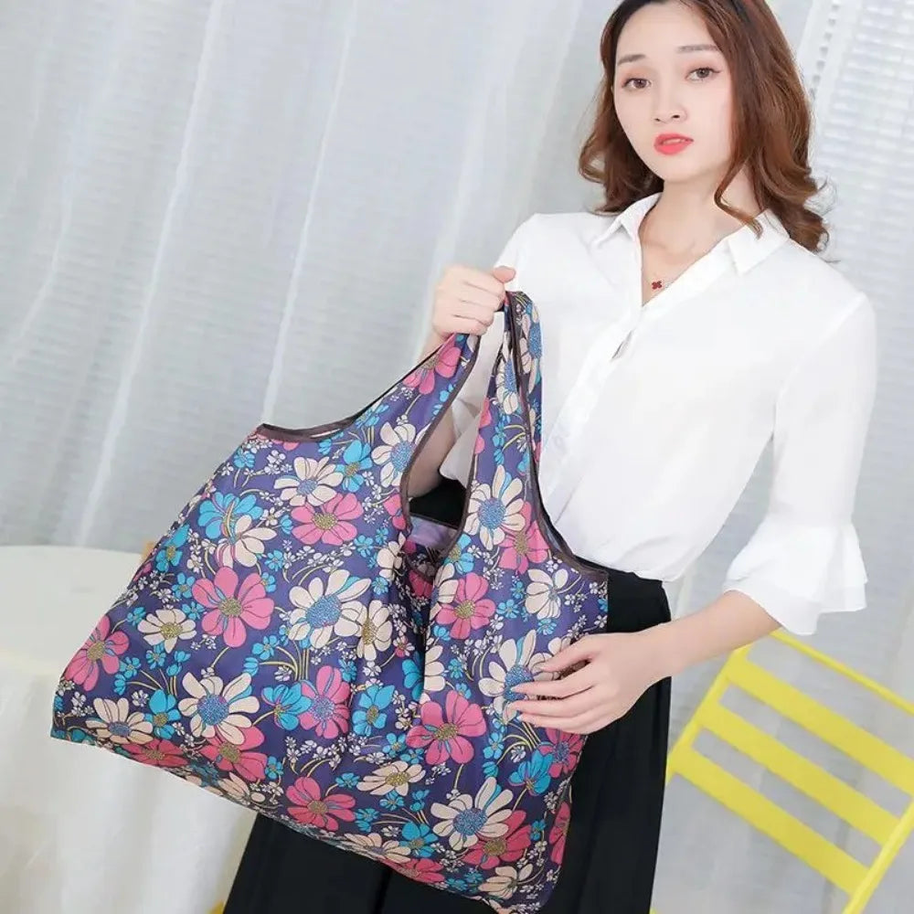 Large Capacity Home Storage Grocery Bag Versatile Folding Shopping Bag