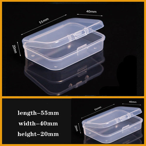Transparent Plastic box Screw Compartment Box Jewelry Earring Display