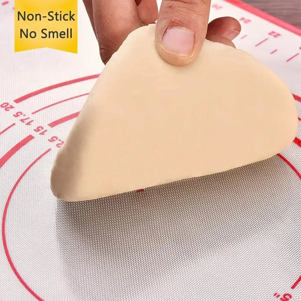 UNTIOR 1PCS Silicone Baking Mat Kneading Pad Dough Mat Pizza Cake