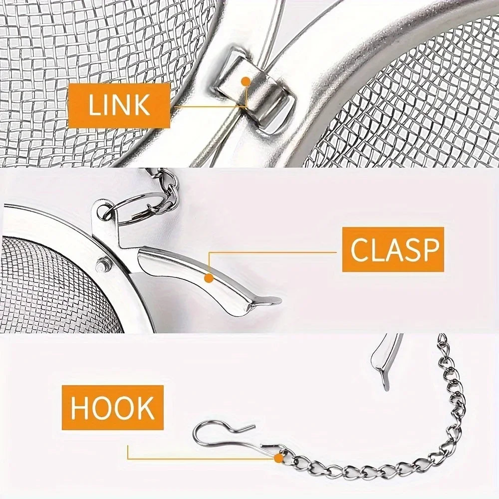 1PC/304 stainless steel flavored filter ball, tea filter ball, soup