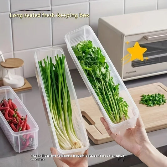 2pcs Refrigerator fresh-keeping storage box, fresh-keeping