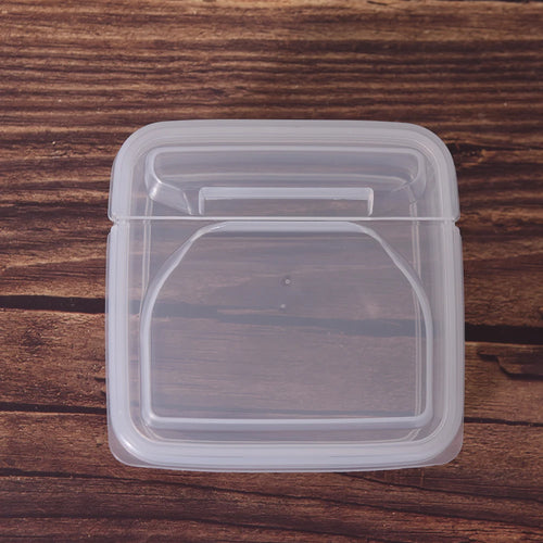 1PC Transparent plastic flip storage box, square PP box, small items,