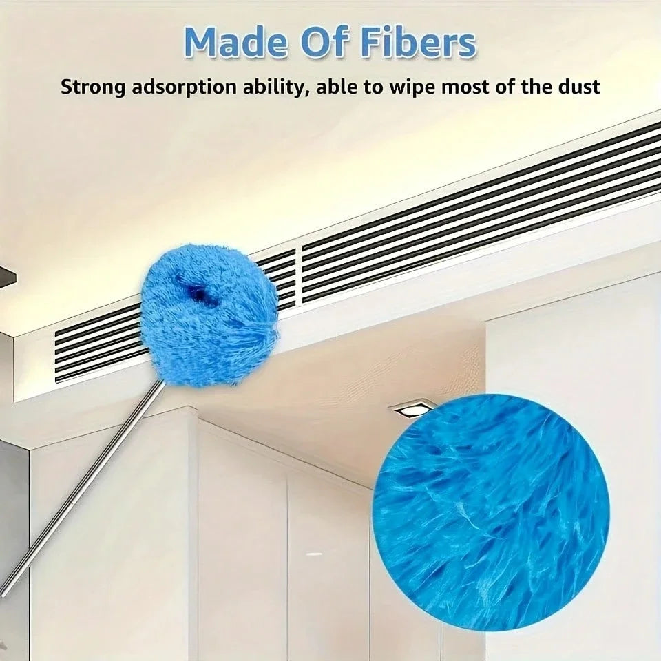 1PC Microfiber Ceiling Fan Duster Extends Up To 80cm Long Handled Dust