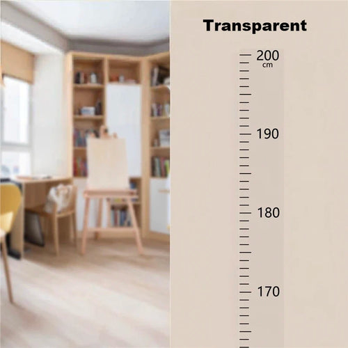 Height Measurement Wall Sticker 0-2m Removable Without Damaging Walls