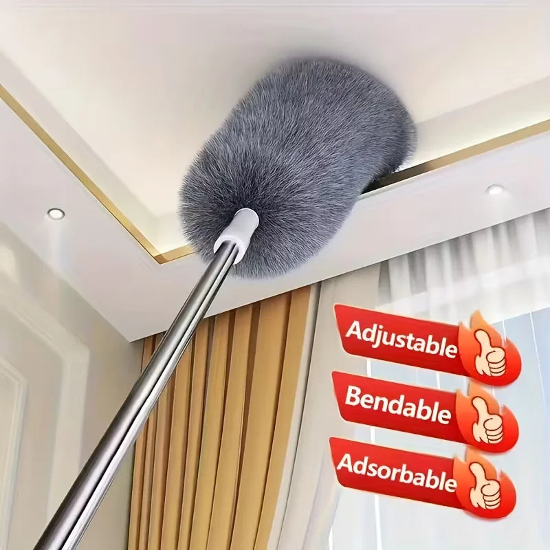 Extra-Long Retractable Duster with Bendable Head - 60.63inch
