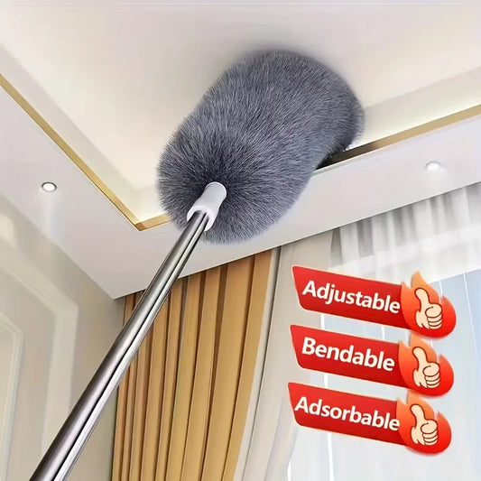 Extra-Long Retractable Duster with Bendable Head - 60.63inch