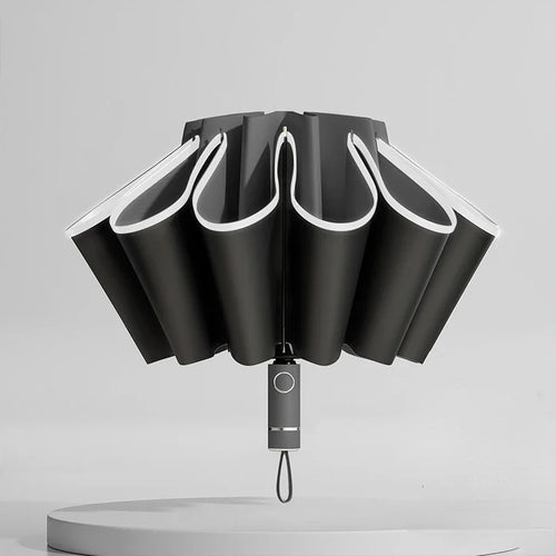 Men Women Umbrella  Fully Automatic Reverse Folding Umbrella with