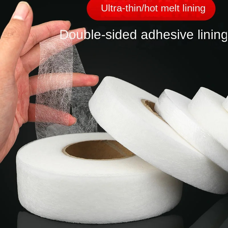 64M Roll Non-woven Double-side Interlining Adhesive Fabric Cloth