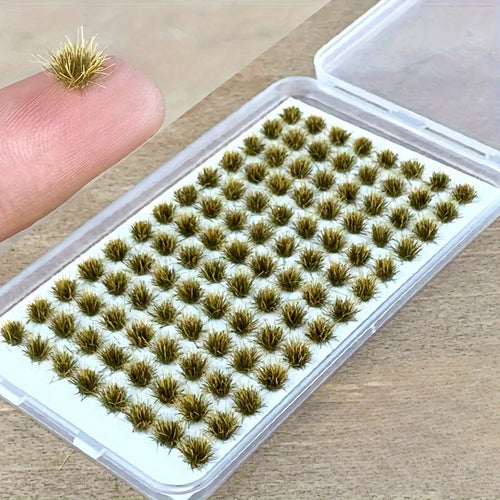 104pcs/pack Static Grass Tuft, Model Grass Tufts Terrain Model Kit