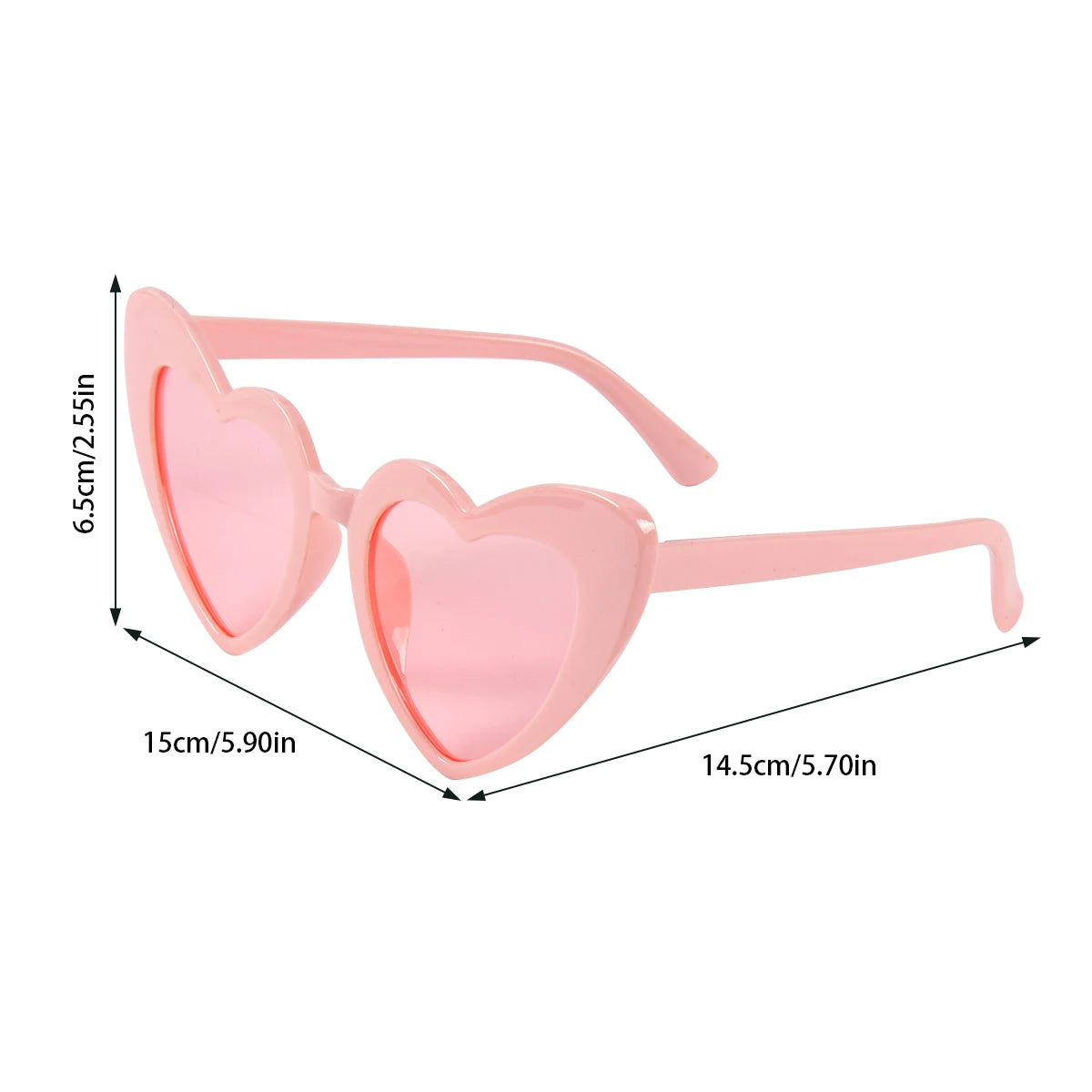 Bachelorette Party Heart Shaped Glasses Black White Pink Avocado Green