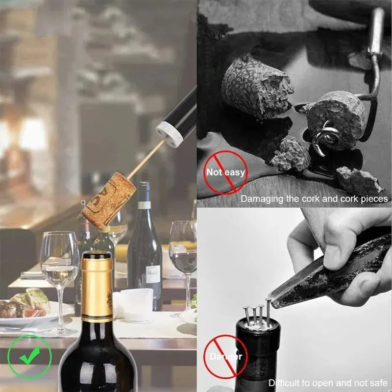 1PC Portable Wine Opener Wine Air Pressure Pump Bottle Opener Tools