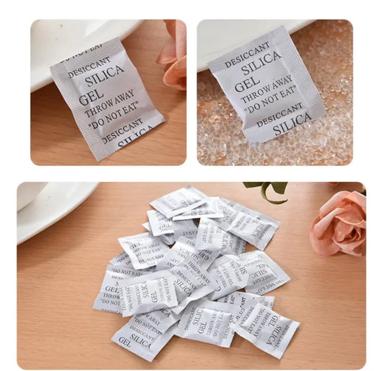 1g 100/200/500g Non Toxic Silica Gel Desiccant Damp Kitchen Room