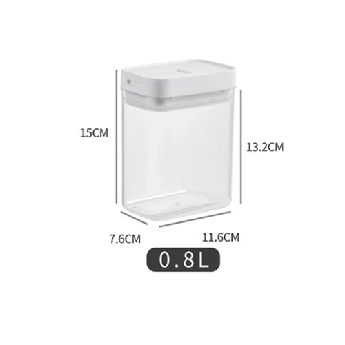 Pasta Storage Box Transparent Plastic Grain Seal Tank Spaghetti