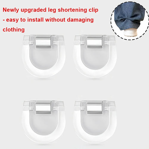 2/4/6/pcs invisible leg shortening clip, non-slip pants edge clip,