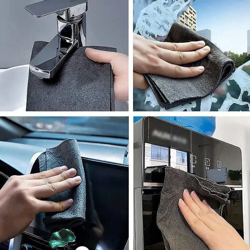 10/1pcs Magic Cleaning Cloths Reusable Microfiber Washing Rags Car