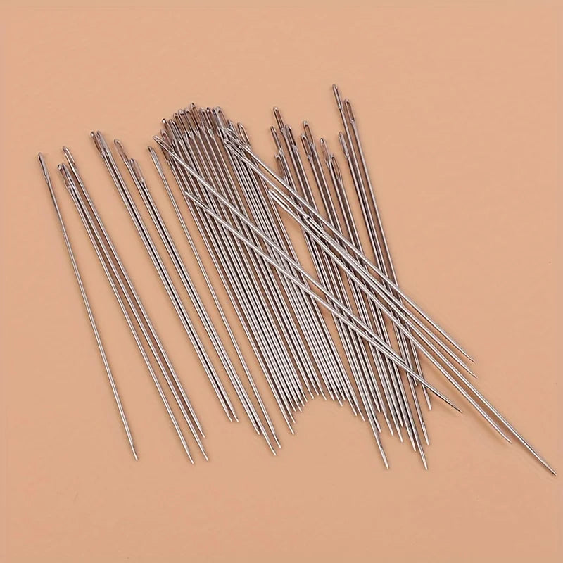 40 pieces of large hole and large eye sewing needles DIY tools,