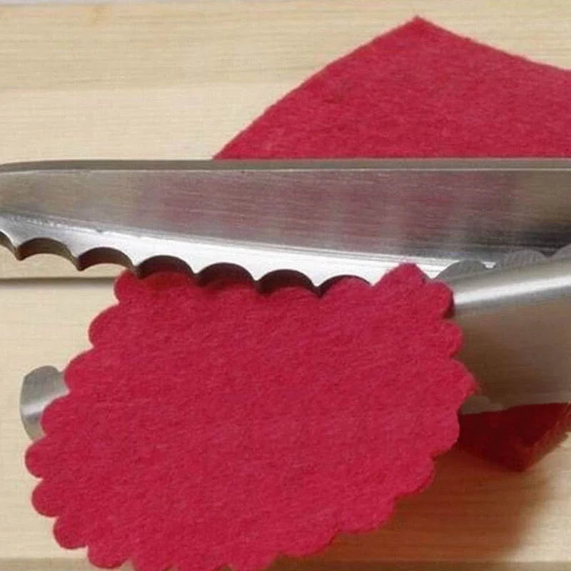 DIY Necessary Sewing Tools Tailor's Scissors 3/5/7mm Wave Lace