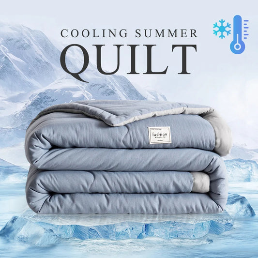 2025 new Japanese polyester cotton quilted summer quilt skin-friendly