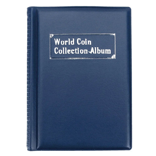 HWZXYXGS 120/60 Pockets Artificial PU Leather Coins Collection Album