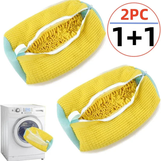 1/2PCS Washing Shoes Bag Cotton Laundry Fluffy Fibers Easily Remove