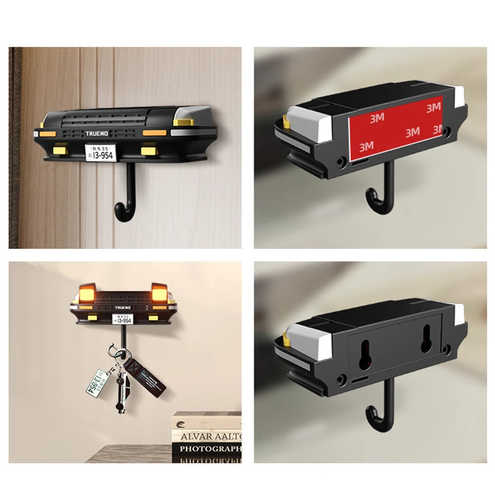 AE86 Car Creative Hook Headlight Key Storage Rack Keychain Holder for