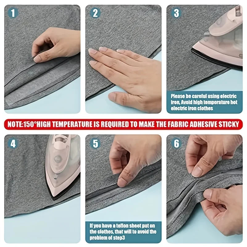 64M Roll Non-woven Double-side Interlining Adhesive Fabric Cloth