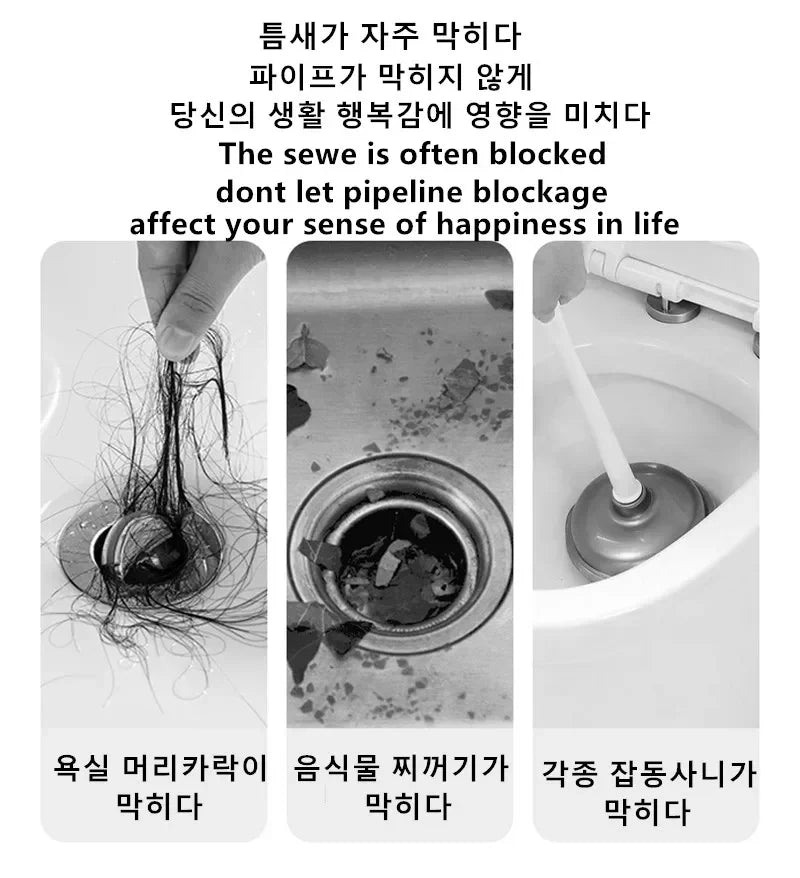 Pipe Dredging Brush Bathroom Hair Sewer Sink Cleaning Brush Drain
