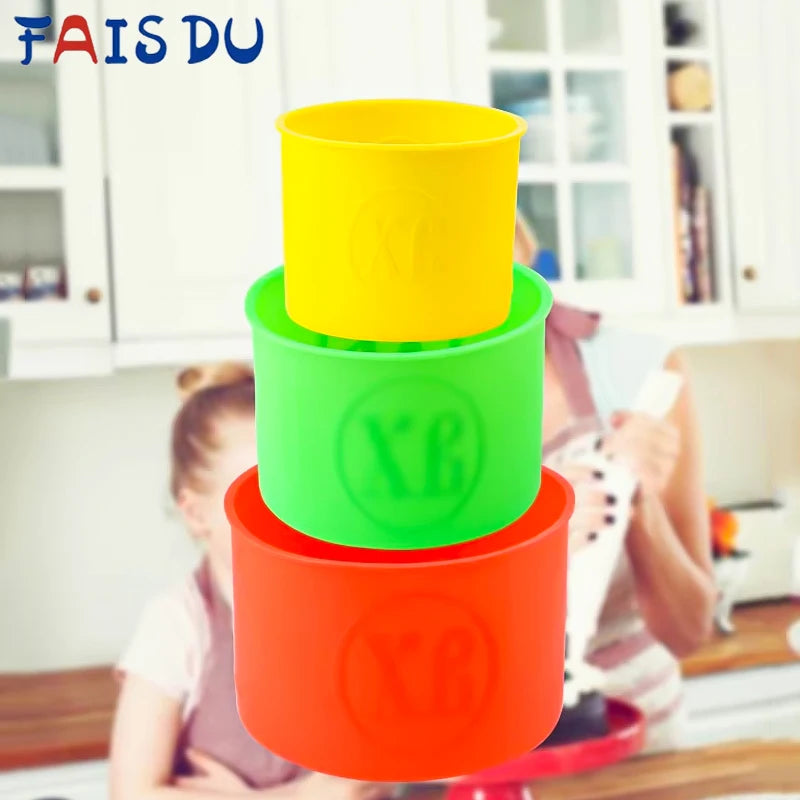 FAIS DU DIY Desserts Baking Mold Tools No-stick Round Silicone Cake