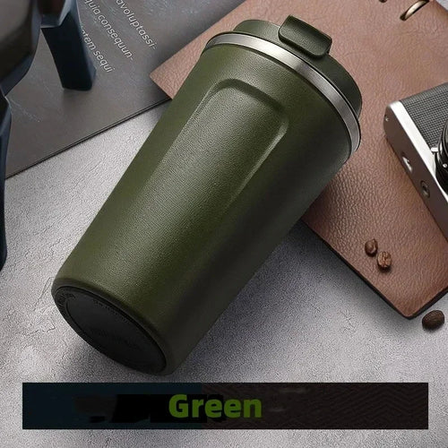 380/510ML Travel Stainless Steel Coffee Cup Thermal Mug Leak-Proof