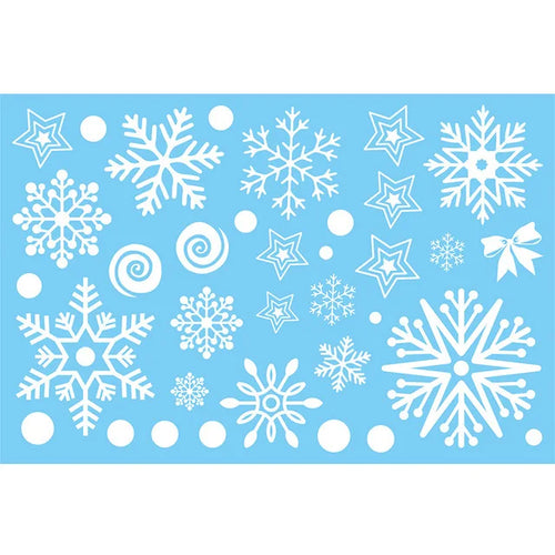 Removable Christmas PVC Static Sticker Santa Elk Window Stickers