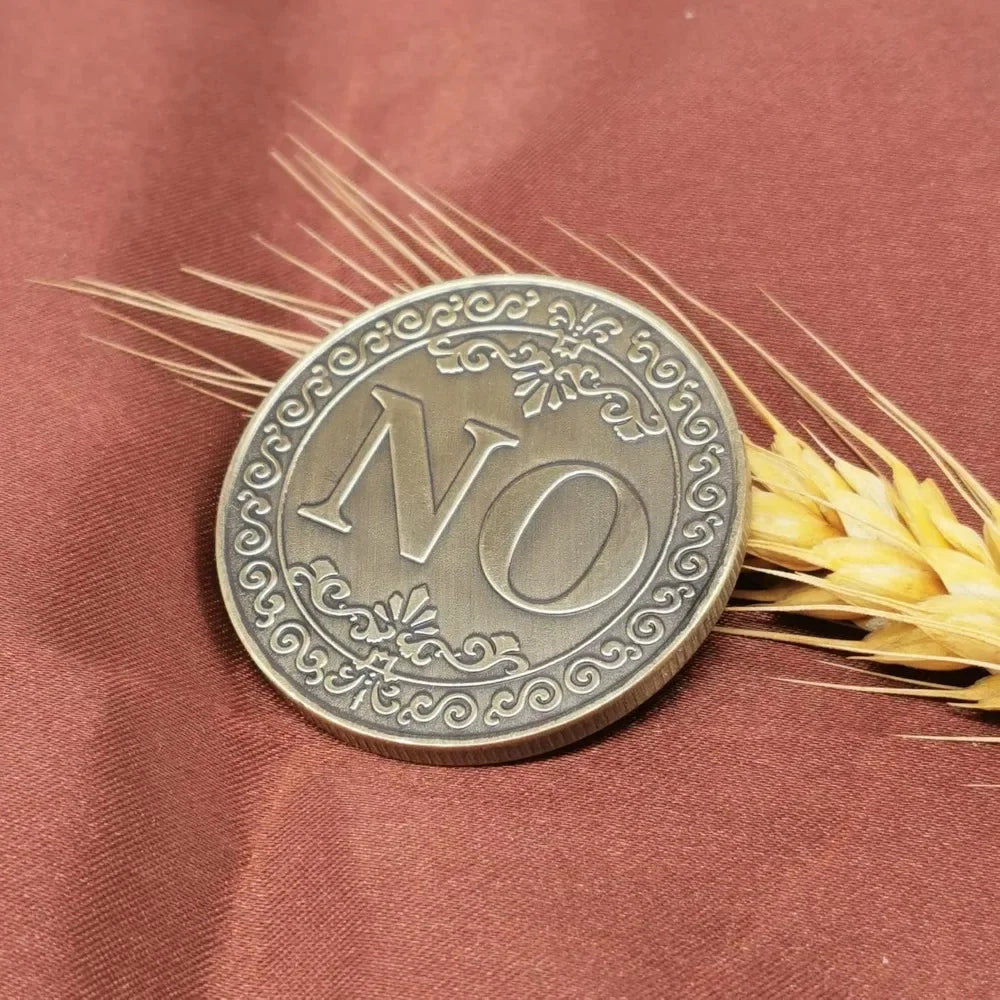Bronze Yes or No Commemorative Coin Souvenir Non-currency Coins Game