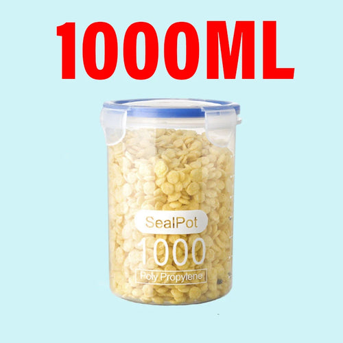 Plastic Sealed Tank Large Capacity Crisper Kitchen Organize Grain