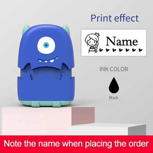 Custom Cartoon Baby Name Stamp Kit - Reusable for Cotton/Modal Clothes