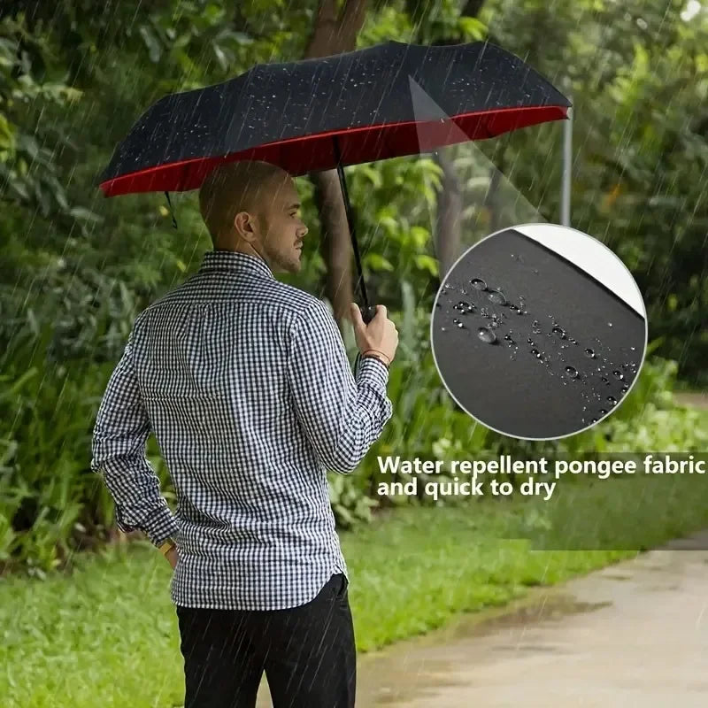 Automatic 10 Bones Sunny Umbrella, Windproof Sunny And Rainy Business