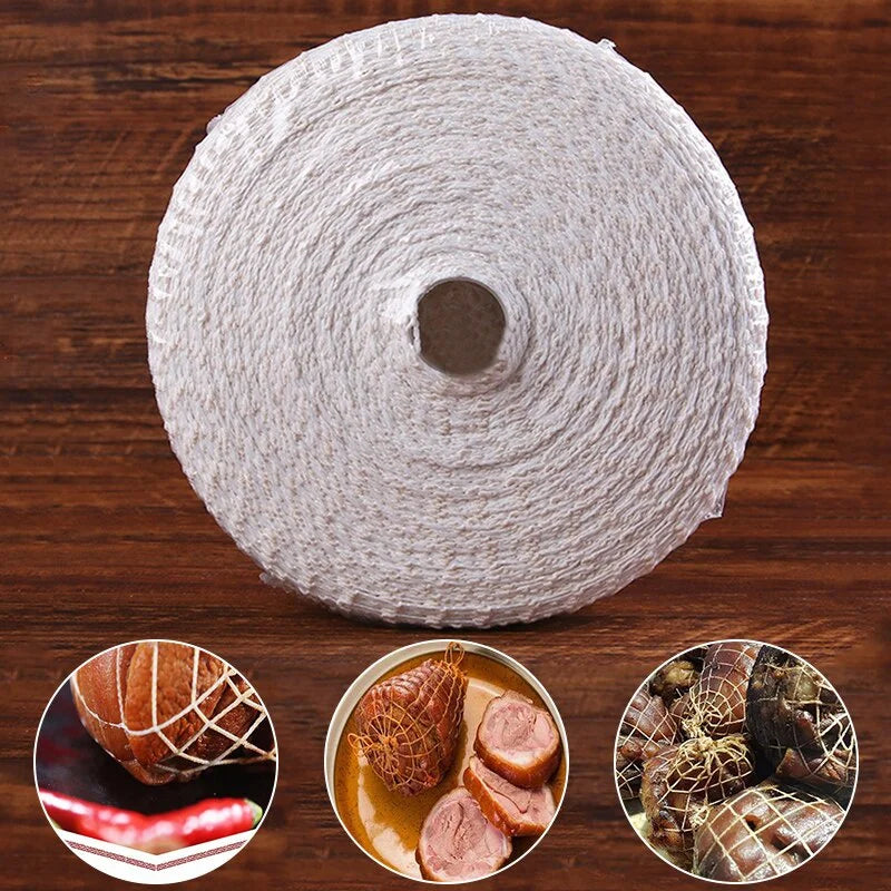 3 Meters Cotton Meat Net Ham Sausage Net Butcher's String Sausage Roll