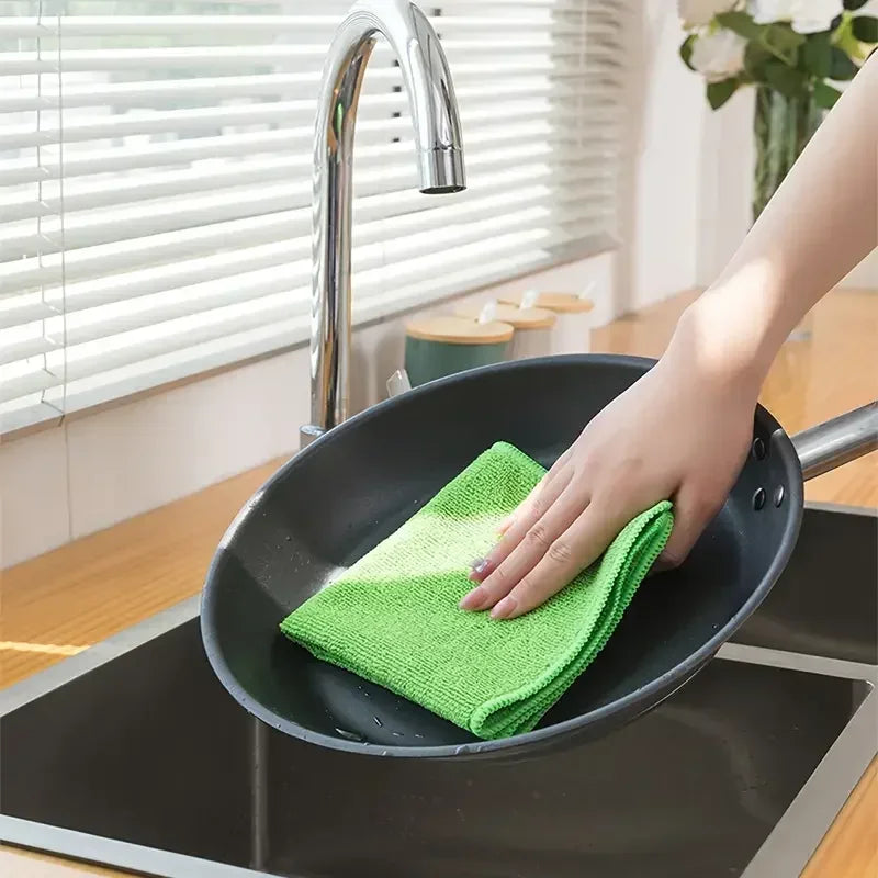10/5/3pcs Microfiber Cleaning Cloth, Dishwashing Cloth Household Rag