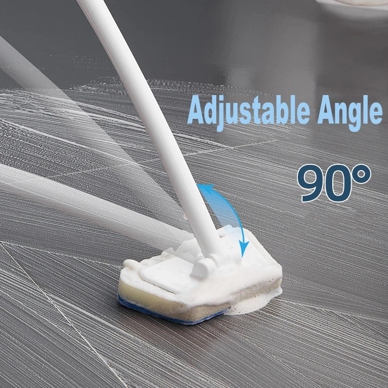 Bathroom Sponge Cleaning Brush Multi-Functional Tool Long Handle