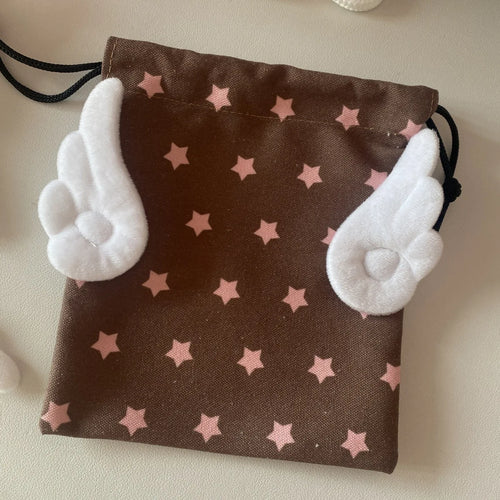 Fashion Portable Bundle Pocket Star Pattern Rope Drawstring Design