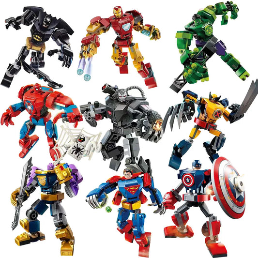 76270 76302 Superhero Bricks Avengers Thor Iron Man Thanos Assemble
