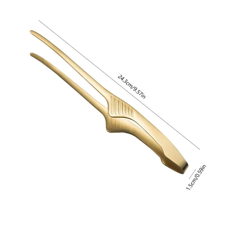 Stainless Steel Food Tongs Food Chief Tongs BBQ Tweezer Clip Stainless