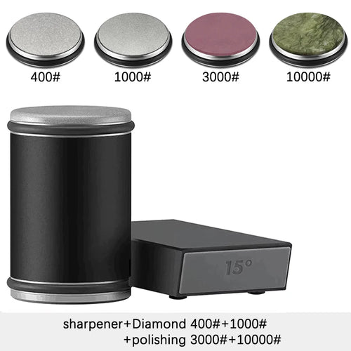 Rolling Knife Sharpener Magnetic Knife Holder Sharpening Stone 15/20