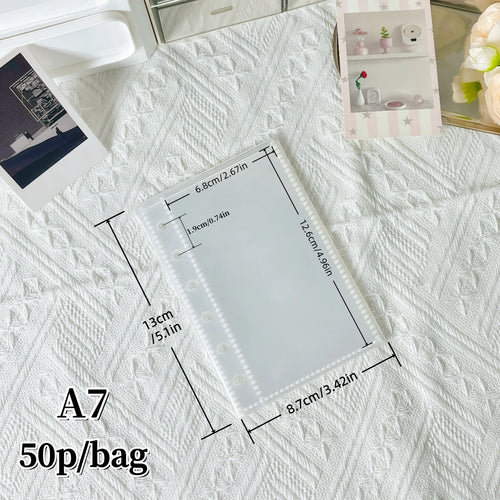 10/20/30/50 Pieces/Bag M5/A6/A7 Transparent Binder, Plastic Protective