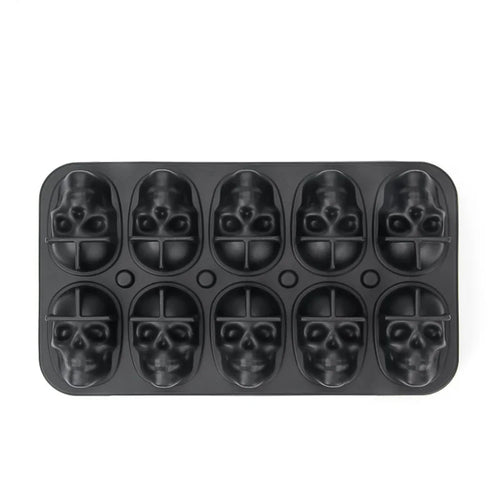 Skull Ice Ball Mold Silicone 3D Flexible Ice Cube Trays BPA Free Ice