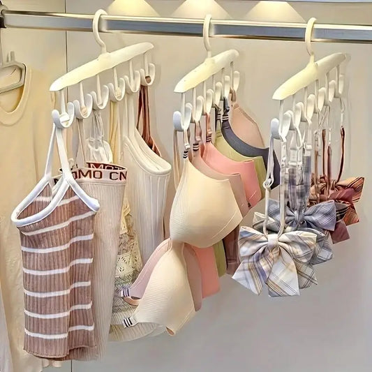 12-Hook Rotating Hanger – Space-Saving Closet Organizer for Ties,