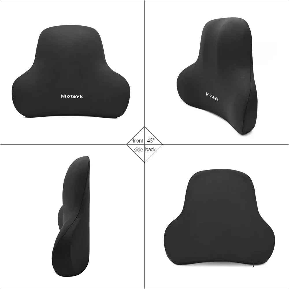 Memory Foam Lumbar Back Cushion for Car Office Gaming Chairs and