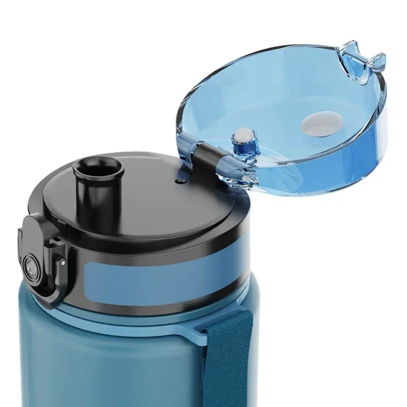 500ML/1000ML Large Capacity Sports Water Bottle Motivational Leak