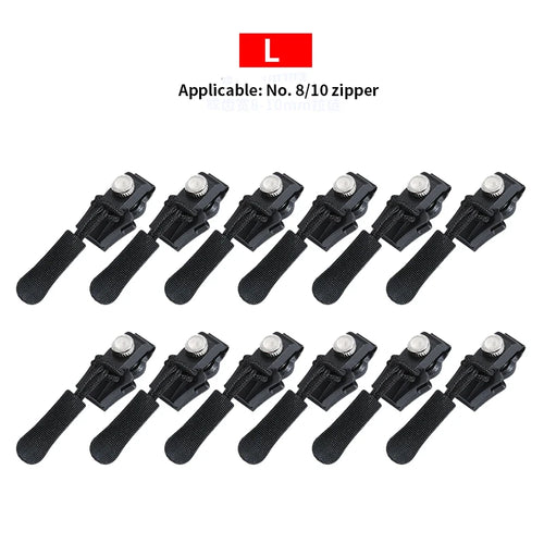 Universal Detachable Metal Zipper Slider Puller Detachable Instant