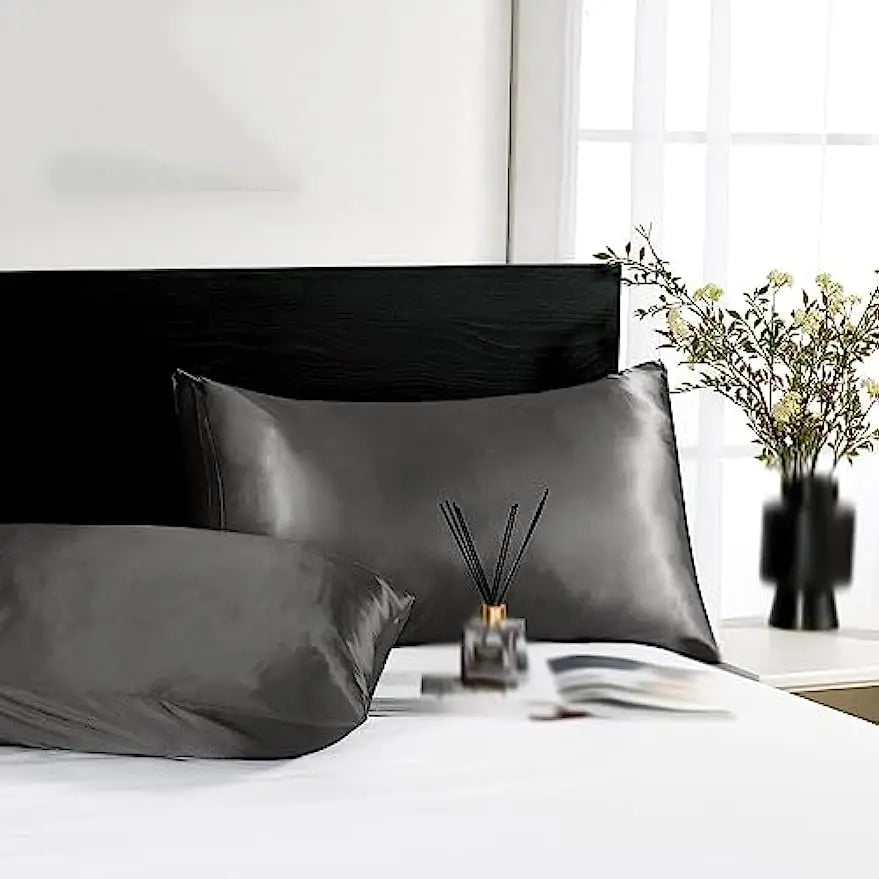 2pcs Satin Silk Pillowcase for Hair and Skin, Coral Pillow Cases