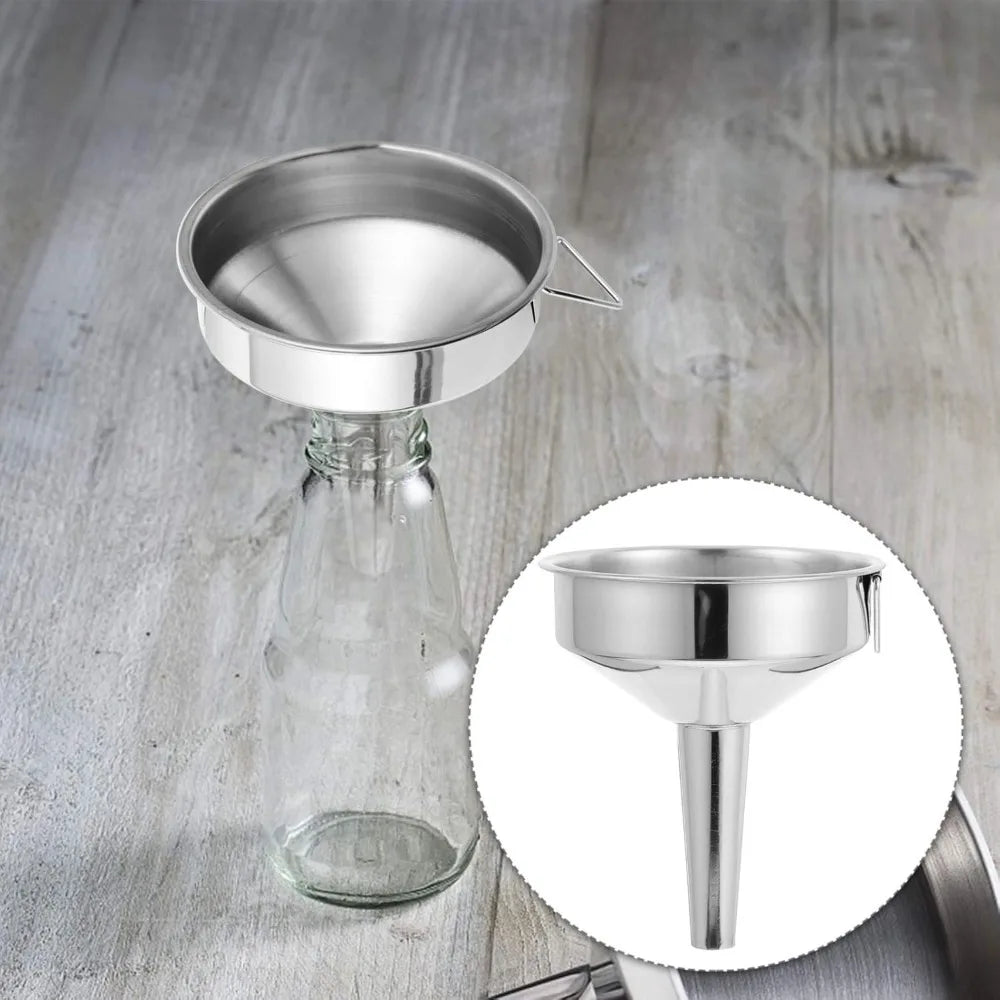 Kitchen Accessories Metal Cooking Oil Funnel Wide Mouth Suitable for