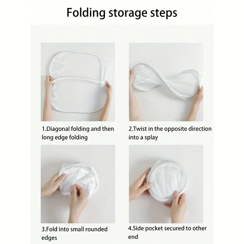 Collapsible Pop-up Mesh Laundry Basket Portable Clothes Hamper for
